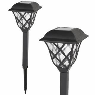 LAMPA SOLARNA OGRODOWA J-11 Czarna