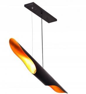 Lampa Sufitowa APP298-1CP Tuba  60cm Czarna