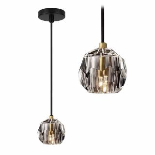 Lampa Sufitowa Kryształ APP586-1CP Czarna