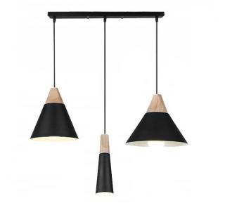 LAMPA SUFITOWA SCANDI SET CP CZARNA