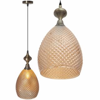 Lampa Sufitowa Szklana APP432-1CP Amber