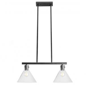 LAMPA SUFITOWA SZKLANA METALOWA APP317-2CP