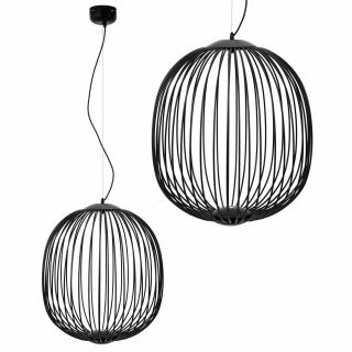 Lampa Sufitowa Wisząca APP967-1CP Czarna