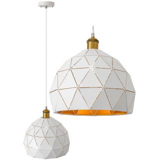 Lampa sufitowa wisząca loft biała APP249