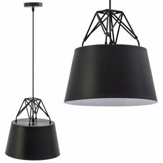 Lampa Sufitowa Wisząca Metalowa APP422-1CP Czarna