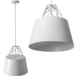 Lampa Sufitowa Wisząca Metalowa APP423-1CP Biała