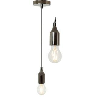 Lampa sufitowa wisząca oprawka czarna chrome APP341-1CP