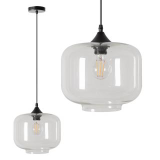 Lampa sufitowa wisząca szklana APP312-1CP loft