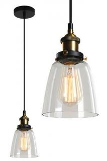 Lampa sufitowa wisząca szklana Verto D