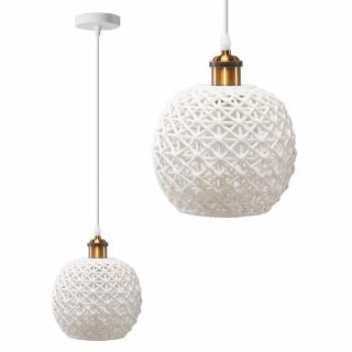 Lampa wisząca APP1007-1CP O Biała