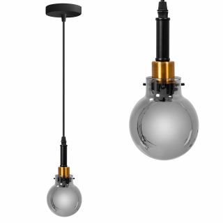 LAMPA WISZĄCA APP1124-1CP BLACK GOLD