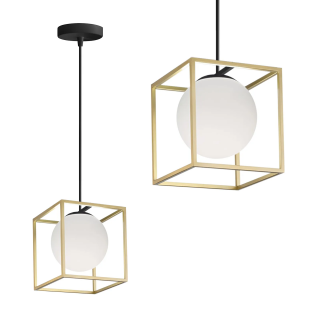 LAMPA WISZĄCA APP1165-1CP GOLD WHITE