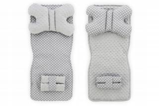 Mata do wózka dwustronna 4w1 Grey/White Dots