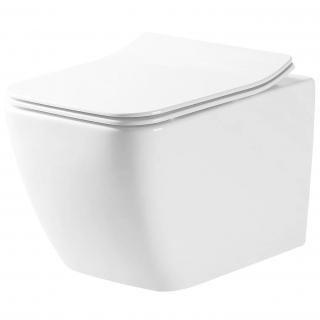 Miska WC wisząca Rea Martin Slim Rimless Duroplast