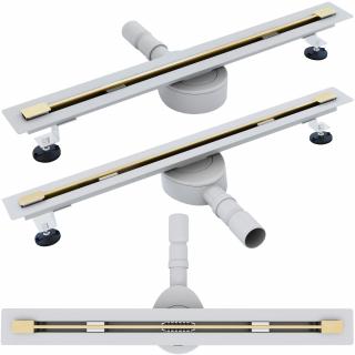 Odpływ Liniowy Rea Neo Ultra Slim PRO Złoty Szczotkowany 70 cm