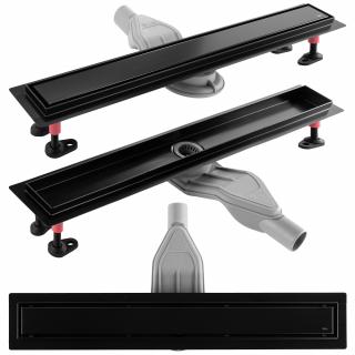 Odpływ Liniowy Rea Neox Superflow Black 70 cm