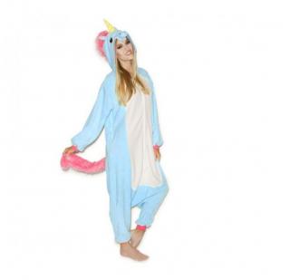 PIŻAMA PRZEBRANIE KIGURUMI PEGAZ NIEBIESKI L