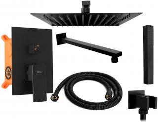 Podtynkowy Zestaw Natryskowy z BOXEM Rea Fenix Black