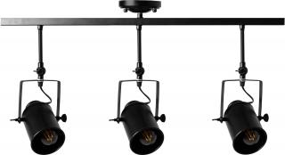 Reflektor lampa ruchoma spot sufitowa potrójna E27 APP487-3C czarna