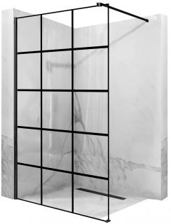 Ścianka prysznicowa Walk In Rea Bler Black 120 cm