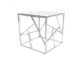 STOLIK KONSOLA SZKLANY 55X55 CT-02
