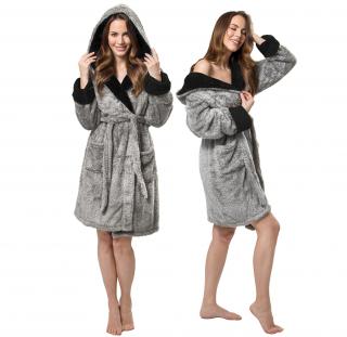 Szlafrok damski Huggy Melanż/black S/M