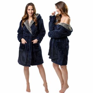 Szlafrok damski Jordan Navy Grey L