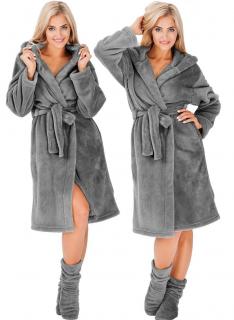 Szlafrok damski Nancy D.Grey + skarpety S/M