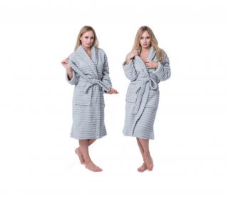 SZLAFROK DAMSKI SALMA LIGHT GREY S/M