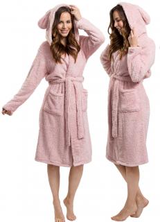 Szlafrok Damski Teddy Pink S/M