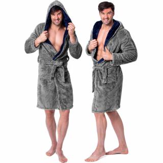 Szlafrok męski Jordan Grey Navy L