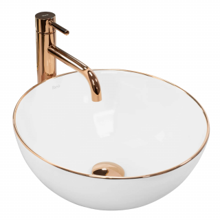 UMYWALKA CERAMICZNA NABLATOWA STELLA ROSE GOLD EDGE