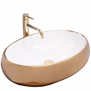 Umywalka Rea Melania White / Gold