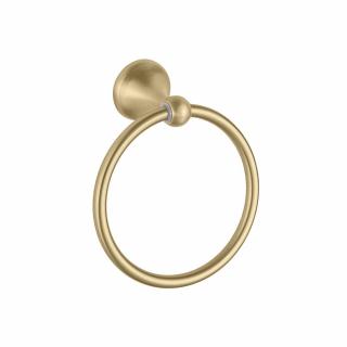 Wieszak łazienkowy RING 332867 ZŁOTY SZCZOTKOWANY RETRO