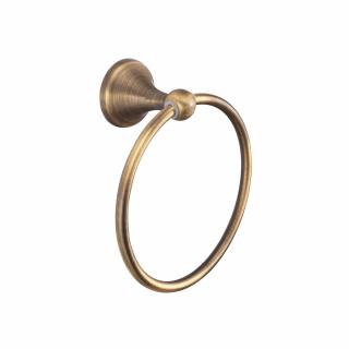Wieszak łazienkowy RING 332867B RETRO ANTYCZNY BRĄZ