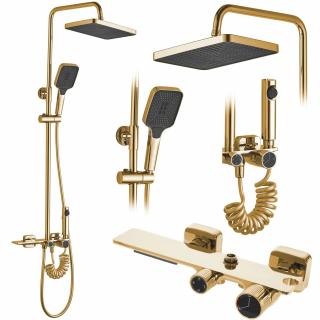 Zestaw Prysznicowy, natryskowy Rea Helix Gold