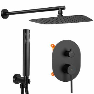 Zestaw Prysznicowy Natryskowy z BOXEM Rea Oval Black