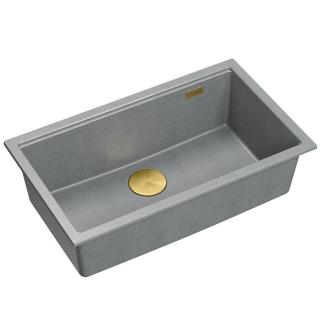 Zlewozmywak granitowy Logan 110 Szary Metalik