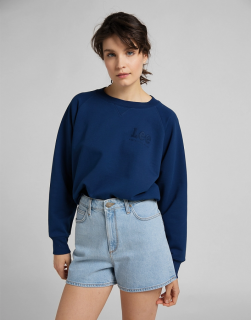 Bluza Damska Lee Vintage Cropped Sweatshirt In Washed Blue L36EBRLR