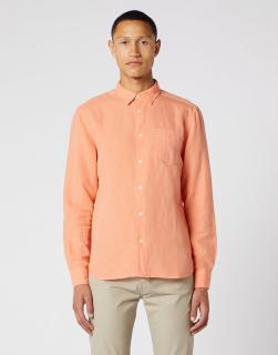 Koszula Męska Wrangler Ls 1 Pkt Shirt Melon Orange W5A9LOA04