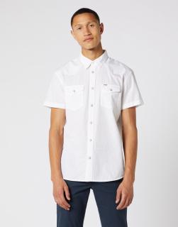 Koszula Męska Wrangler Ss Western Shirt White W5J06S989