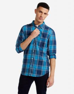 Koszula Męskie Wrangler LS 1PKT Shirt DIRECTOIRE Blue W5953STKL
