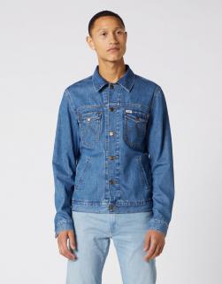 Kurtka Męska Wrangler Regular Denim Jacket In Bora Blue A443Q318F