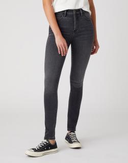 Spodnie Damskie Wrangler High Skinny Jeans In Soft Storm W27HZJ29K