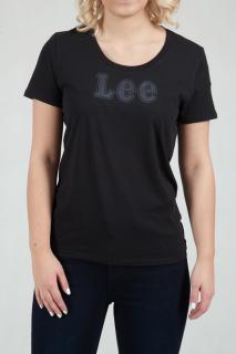 T-shirt Damski Lee Retro Logo Tee Black L41BHC01