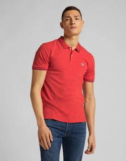 T-shirt Męski Lee Pique Polo Washed Red L61ARLQM