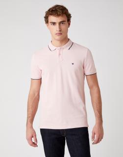 T-shirt Męski Wrangler Ss Polo Tee Silver Pink W7D5K4XTU