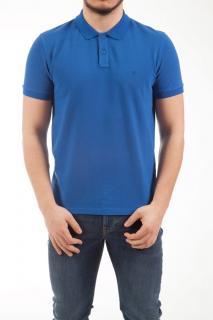 T-shirt Męski Wrangler Ss Polo Wrangler Blue W7MJK4X05