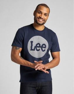 T-shirt Meskie Lee Circle Tee Navy L64EFQ35