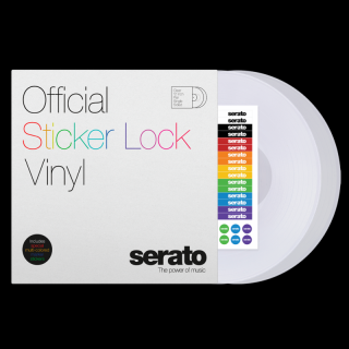 12" płyta z kodem czasowym Serato Sticker Lock - CLEAR (para)